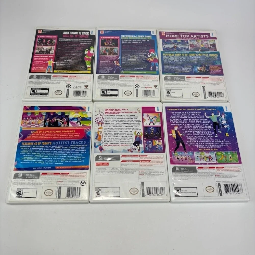 Wii Just Dance 3 Kids Black Eyed Peas Experience Smurfs Dance Party Lot 4 Games
